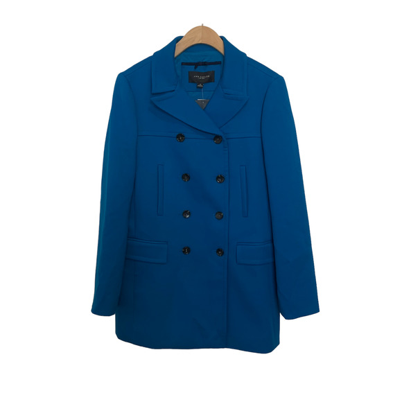 NWT Ann Taylor Long Sleeve Blazer Medium Mid-length Button-front Lined - Picture 16 of 16